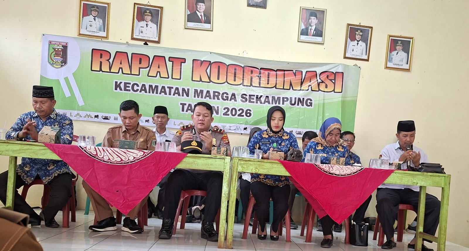 Kepala KUA Marga Sekampung Pimpin Doa Rakor Rutin Kecamatan