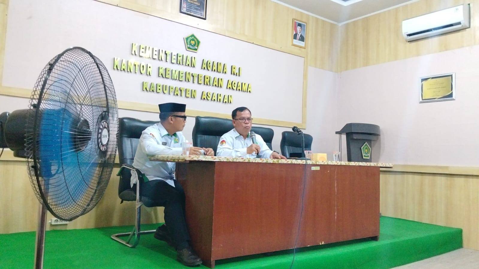 Perkuat Tata Kelola Tanah Wakaf, Ka. KUA Sei Kepayang Hadiri Rapat Koordinasi di Kemenag Asahan