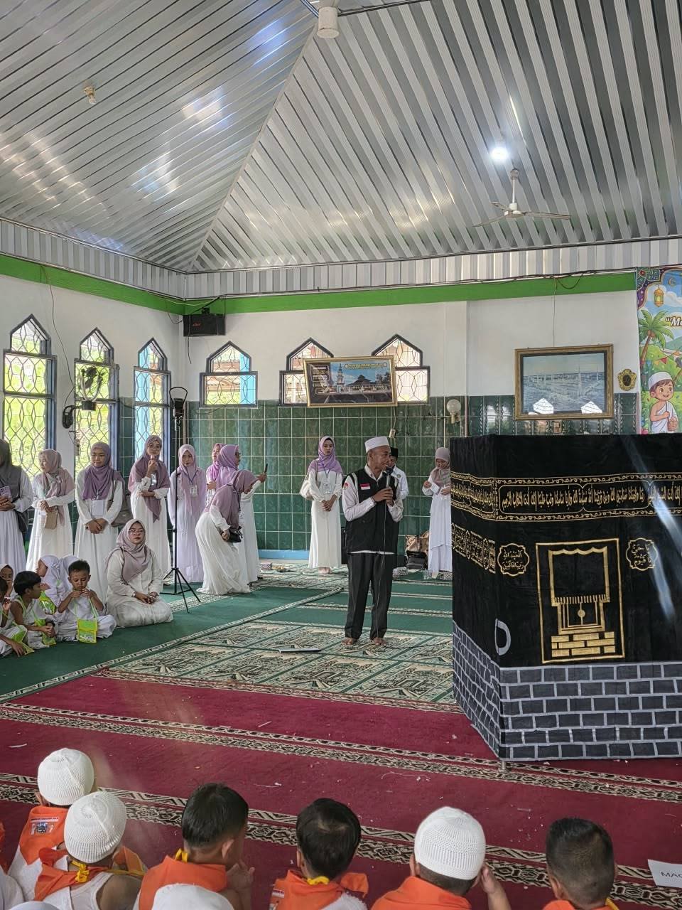 KUA Benakat Sukses Gelar Manasik Haji TK-PAUD