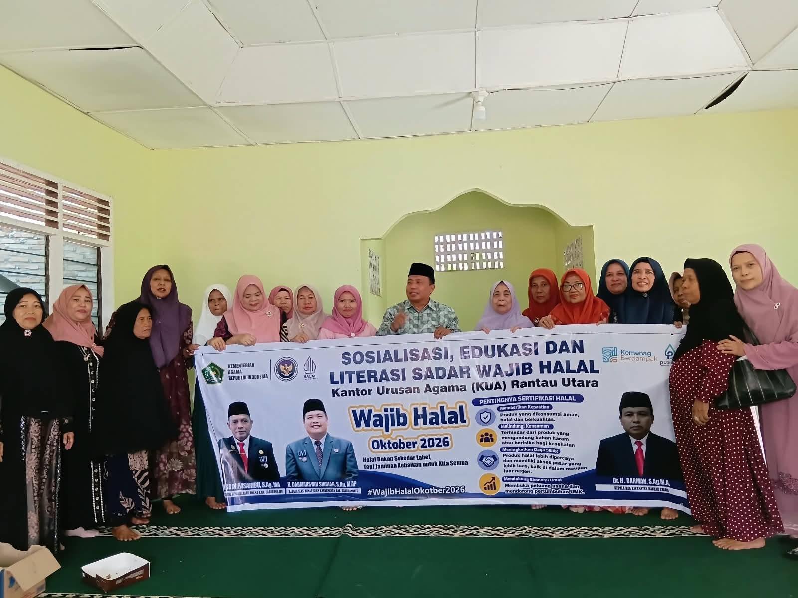KUA Rantau Utara Edukasi Masyarakat tentang Sadar Wajib Halal