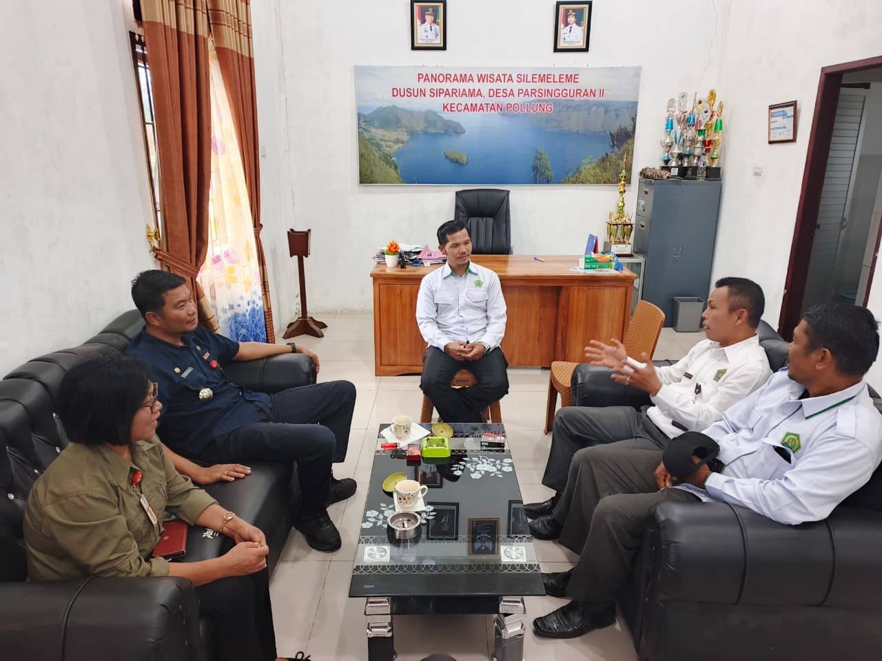 Matangkan Persiapan MTQ Tingkat Kecamatan, KUA Doloksanggul Jalin Koordinasi dengan Camat Pollung