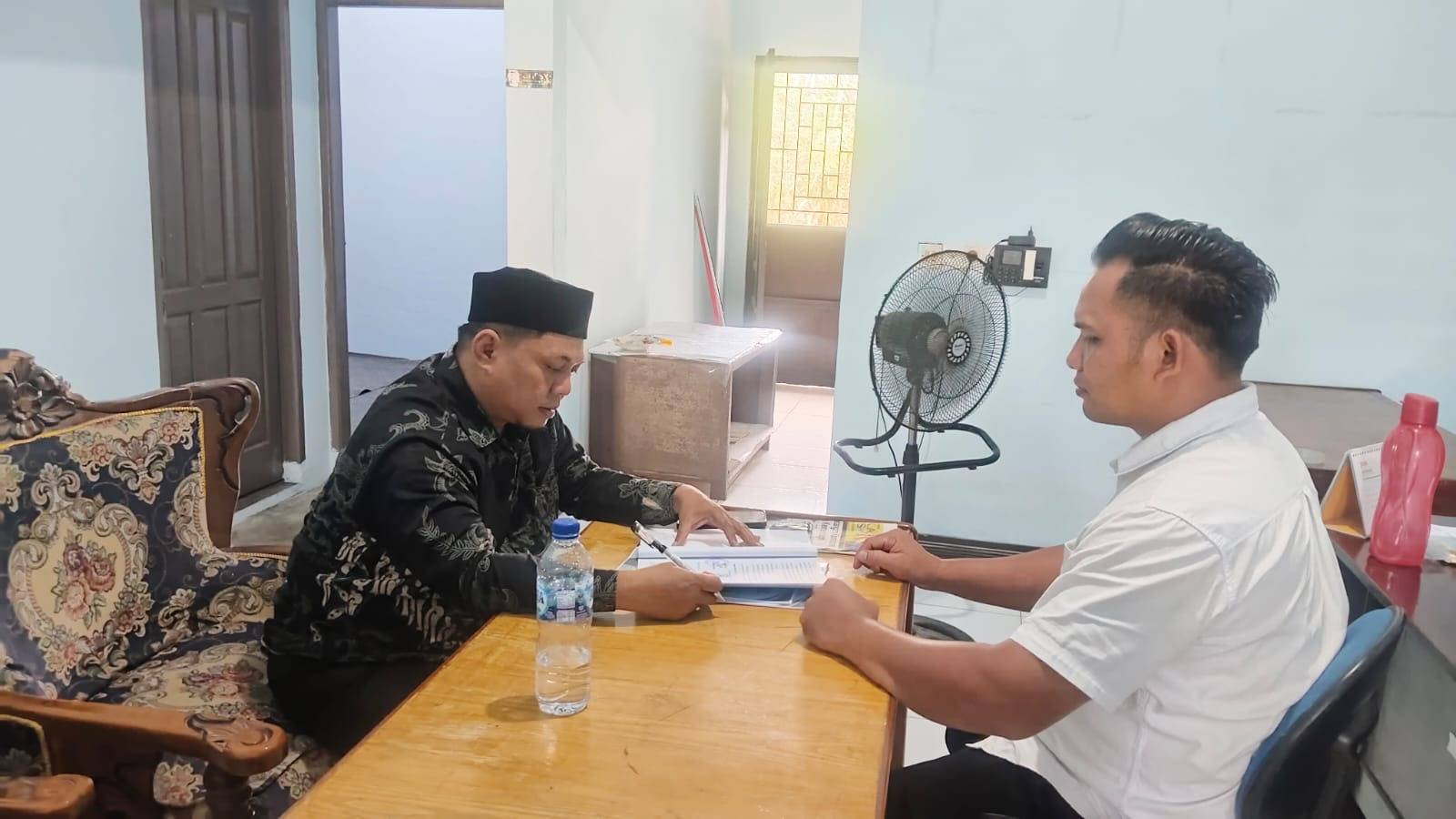 Terima Kunjungan Panitia Pembangunan, Ka. KUA Aek Ledong Koordinasikan Penambahan Ruang Kelas MAN III Filial Asahan