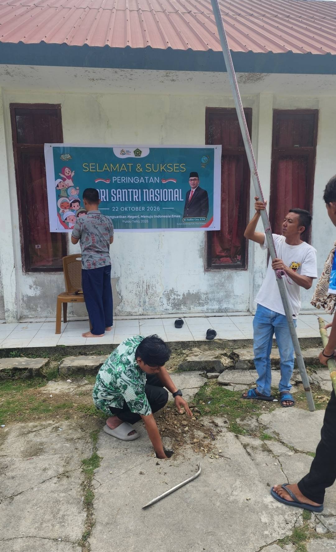 KUA Pulau Pulau Batu Tinjau Persiapan Hari Santri di MIN 2 Nisel