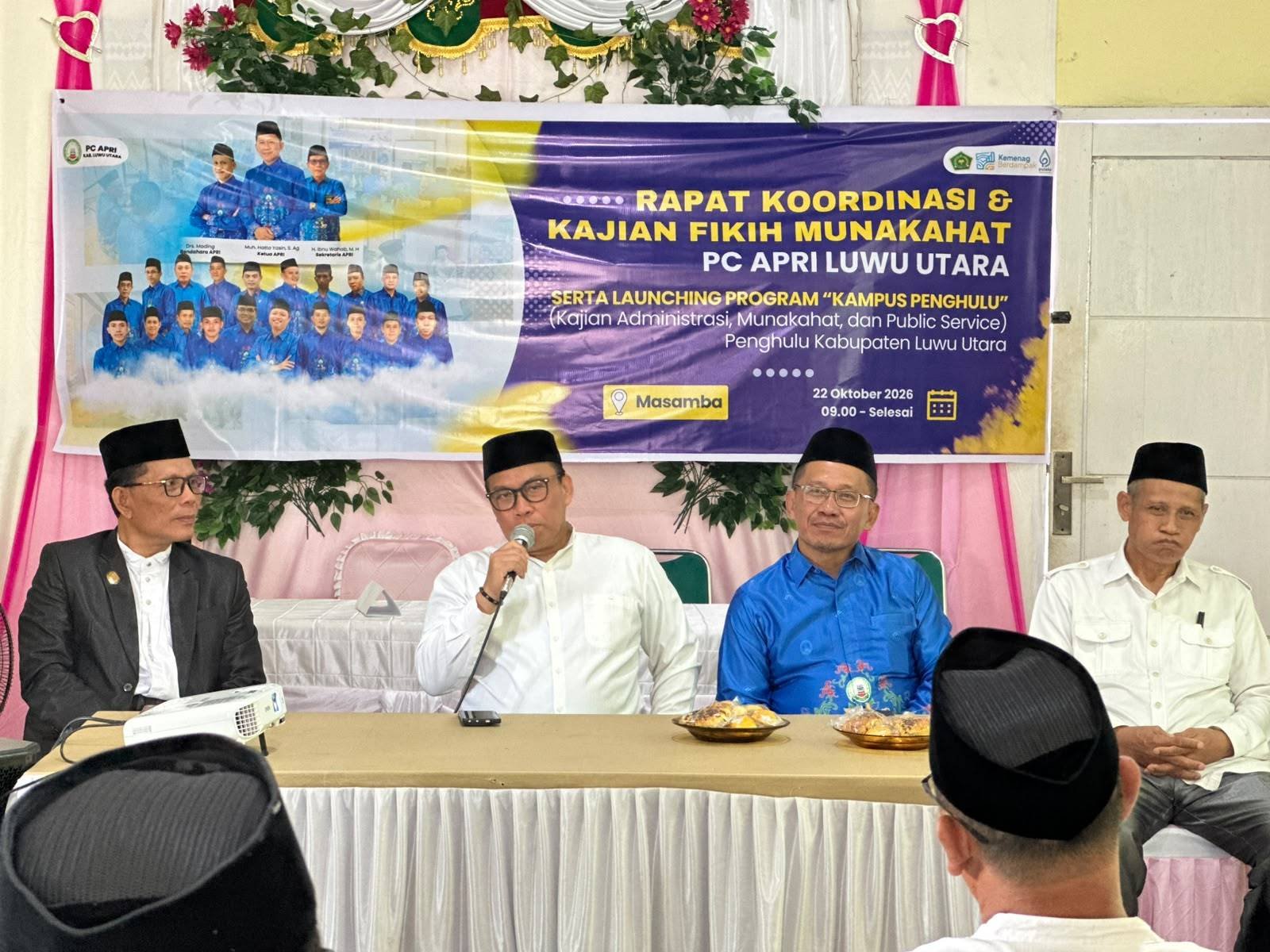 Perkuat Kompetensi Penghulu dan Peningkatan Layanan Keagamaan, PC APRI Luwu Utara Launching Program “Kampus Penghulu”