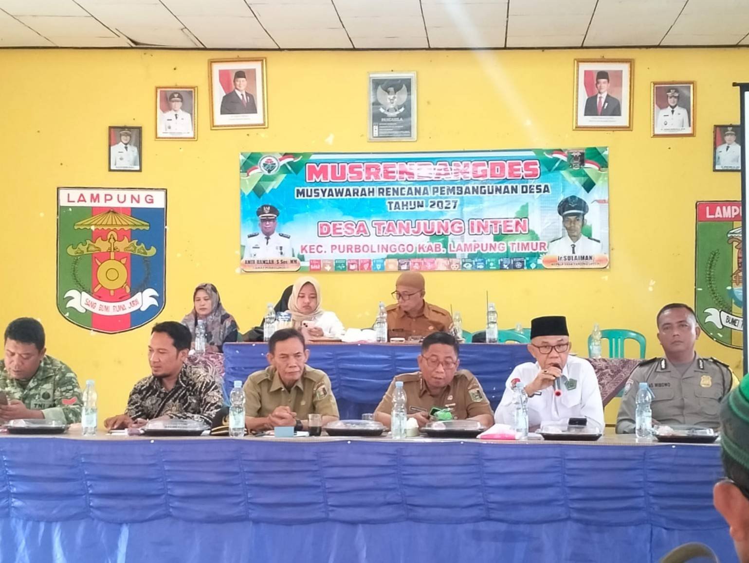 Kepala KUA Purbolinggo Hadiri Musrenbang Desa Tanjung Inten dan Taman Bogo