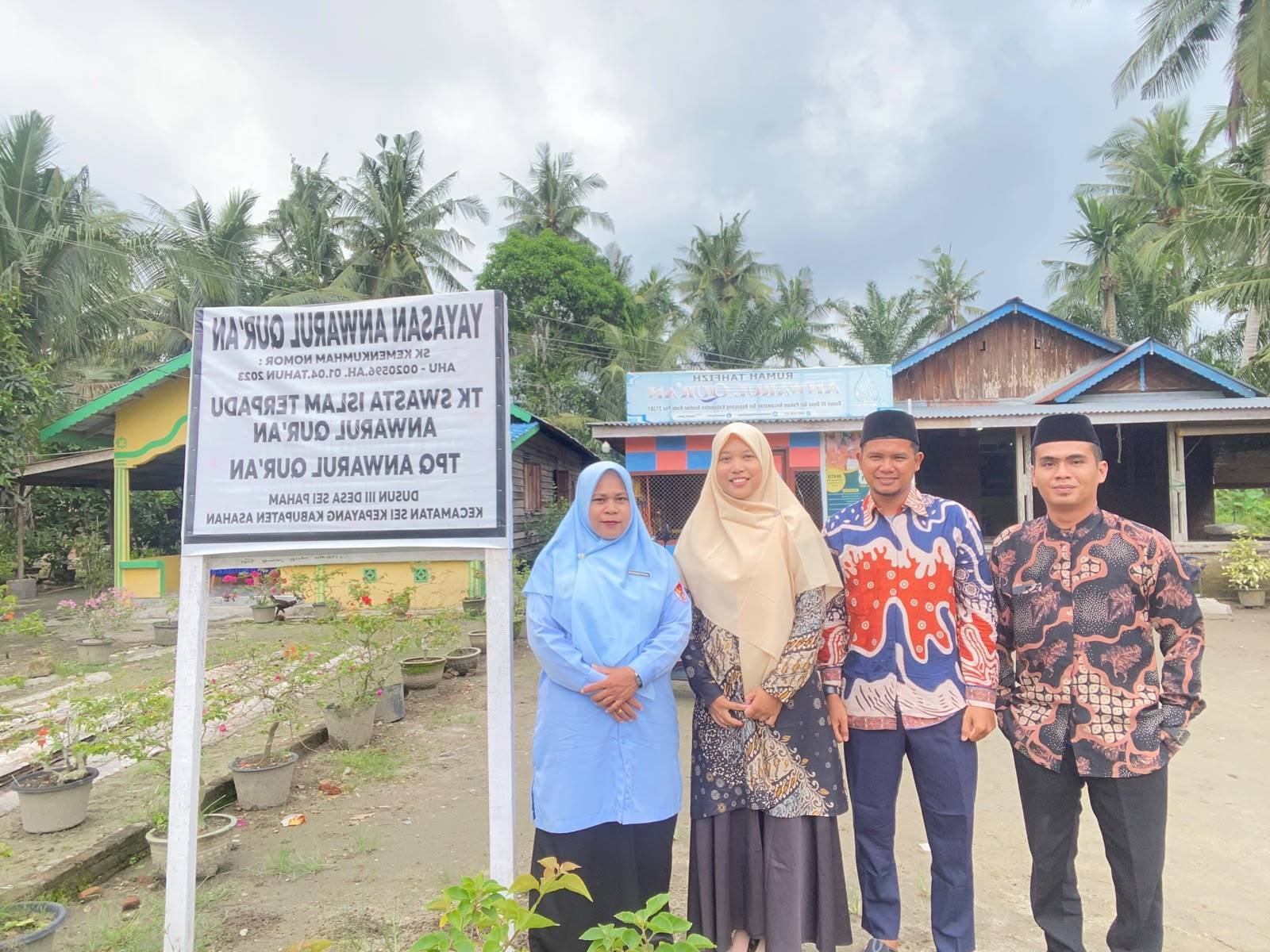 Pastikan Eksistensi LPQ di Tengah Masyarakat, PAI KUA Sei Kepayang Lakukan Peninjauan Langsung ke Dusun III Desa Sei Paham