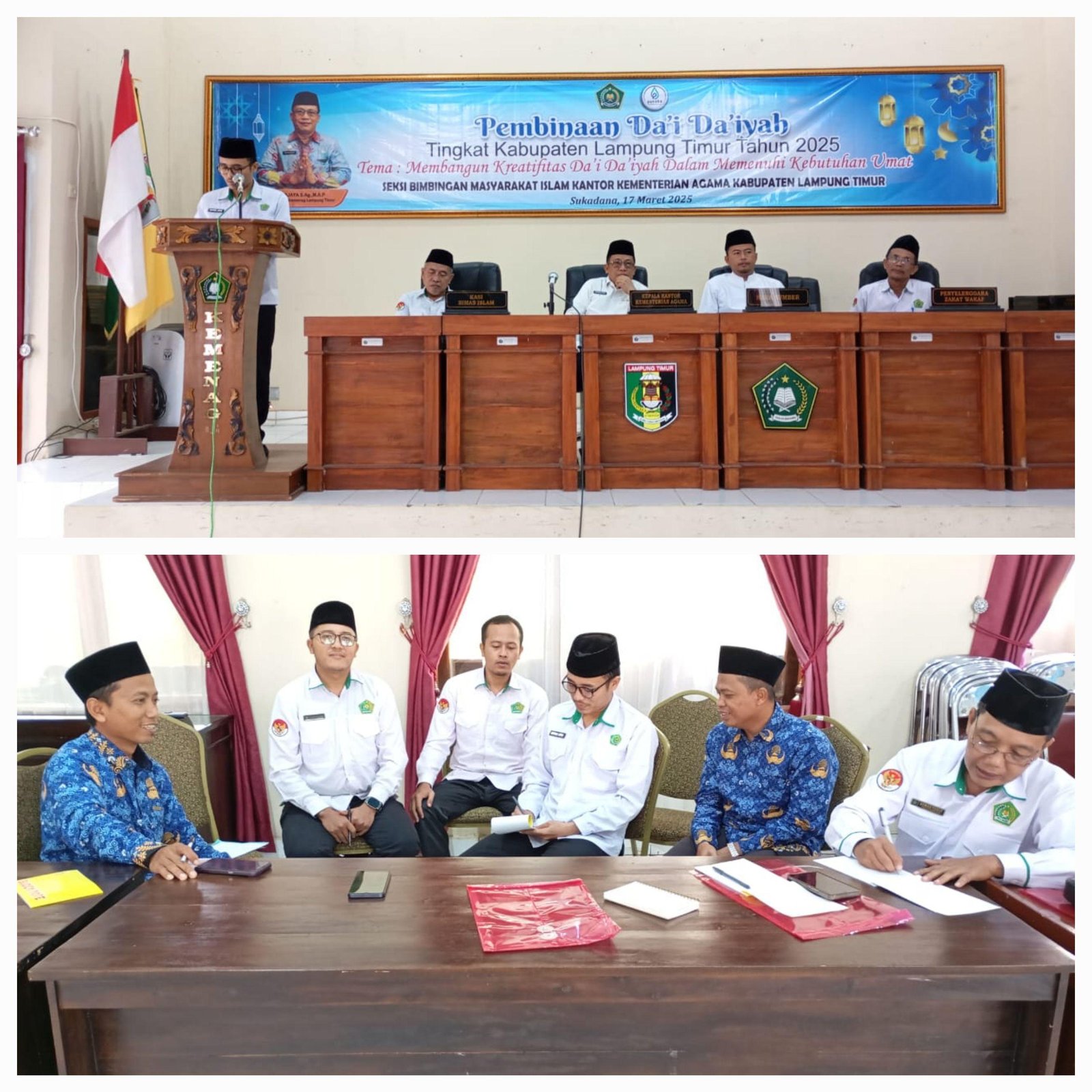 Siap Tingkatkan Dakwah, Ahmad Nasichun Ikuti Pembinaan Da’i di Kemenag Lampung Timur