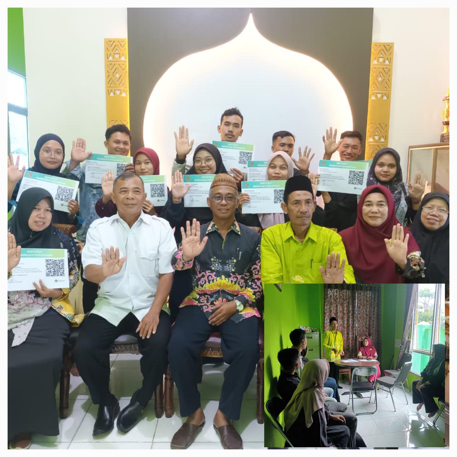 Bimbingan Interaktif KUA Batanghari, Calon Pengantin Antusias Ikuti Simulasi Ijab Qobul