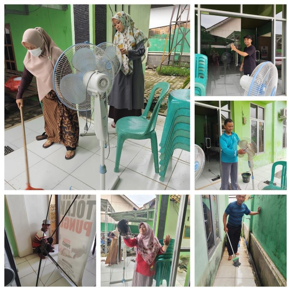 Akhiri Tugas, PAI Non PNS Pekalongan Bersih-Bersih Hati dan Kantor”