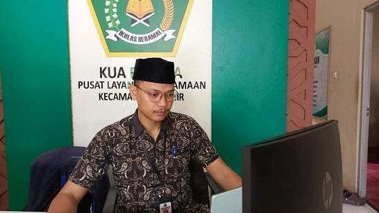 Via Zoom Meeting, Kepala KUA Pinggir Hadiri Halal Bihalal Kementerian Agama RI