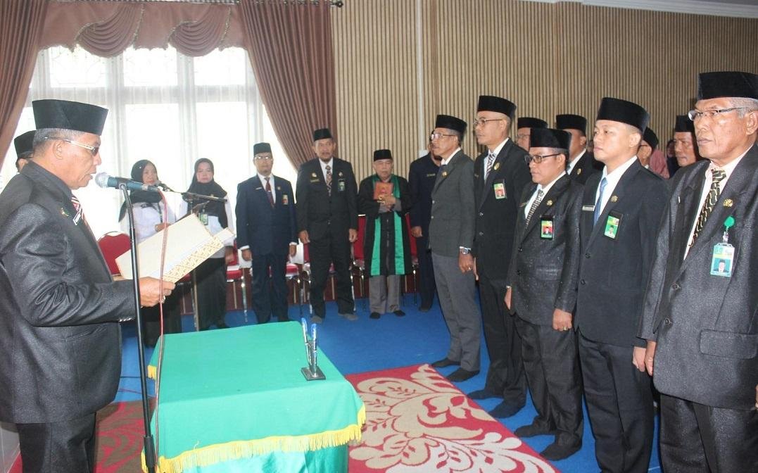 Sebelas Kepala KUA Kecamatan Di Kabupaten Inhil Di Lantik  