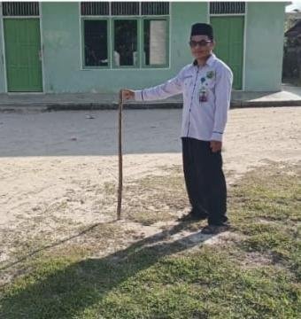 Peristiwa Rashdul Kiblat, KUA Kecamatan Inuman Lakukan Pengukuran Arah Kiblat