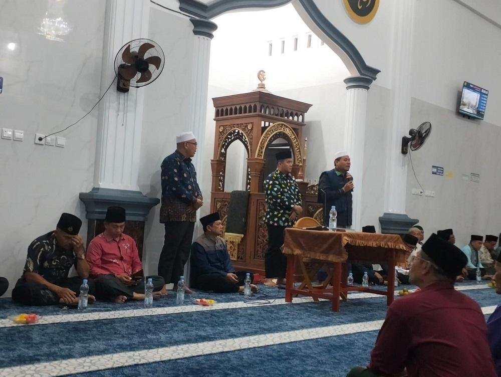 Kepala KUA Sentajo Raya Hadiri Safari Kemenag Menyapa Umat di Masjid Al-Hidayah Kecamatan Cerenti