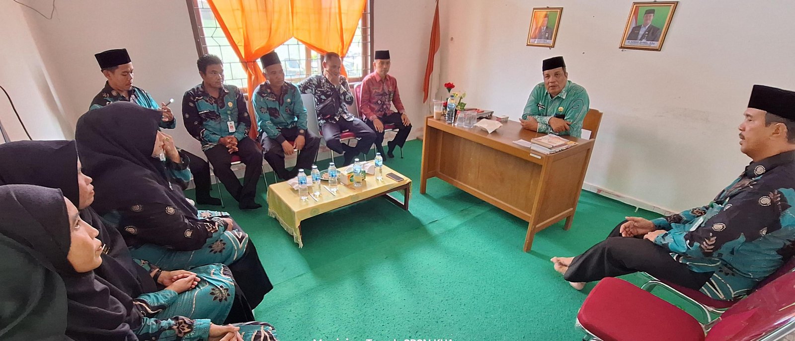 Pegawai KUA Bandar Petalangan Mendapat Pembinaan Dari Ka. Kankemenag Pelalawan