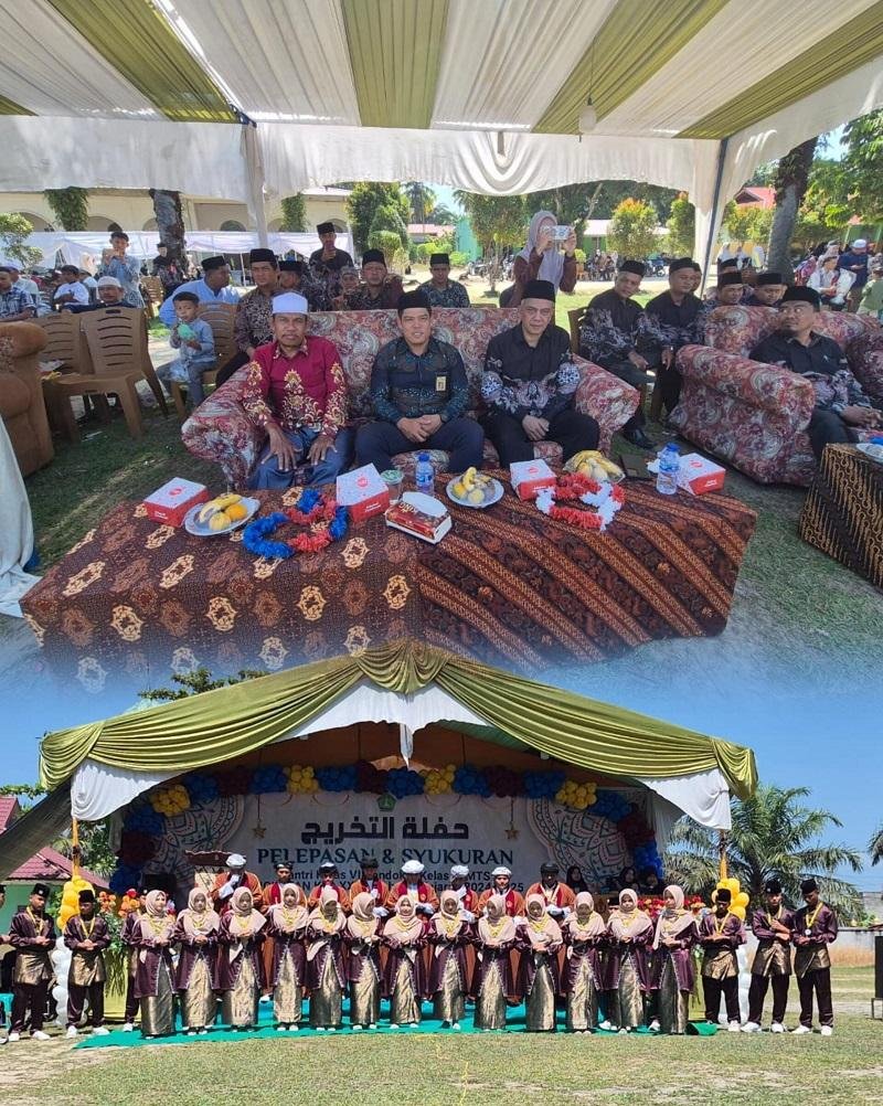 Ka. KUA Hadiri Pelepasan Santri Ponpes Darul Wasi’ah Simalinyang 