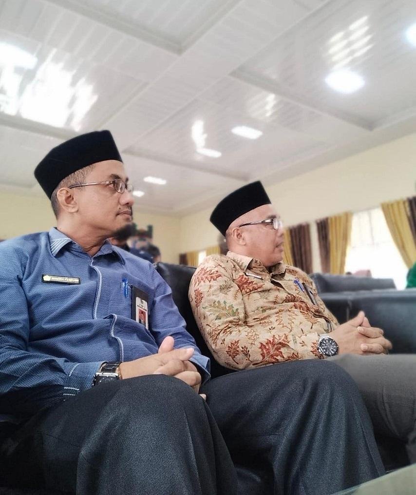 Peduli Tanah Wakaf, Kepala KUA Kecamatan Sentajo Raya Rapat Koordinasi