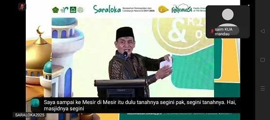 Kepala KUA Mandau Ikuti Saraloka Nasional BKM Tahun 2025