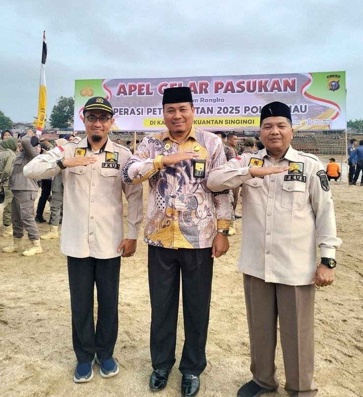 Kepala KUA Sentajo Raya Hadiri Apel Operasi Penertiban PETI
