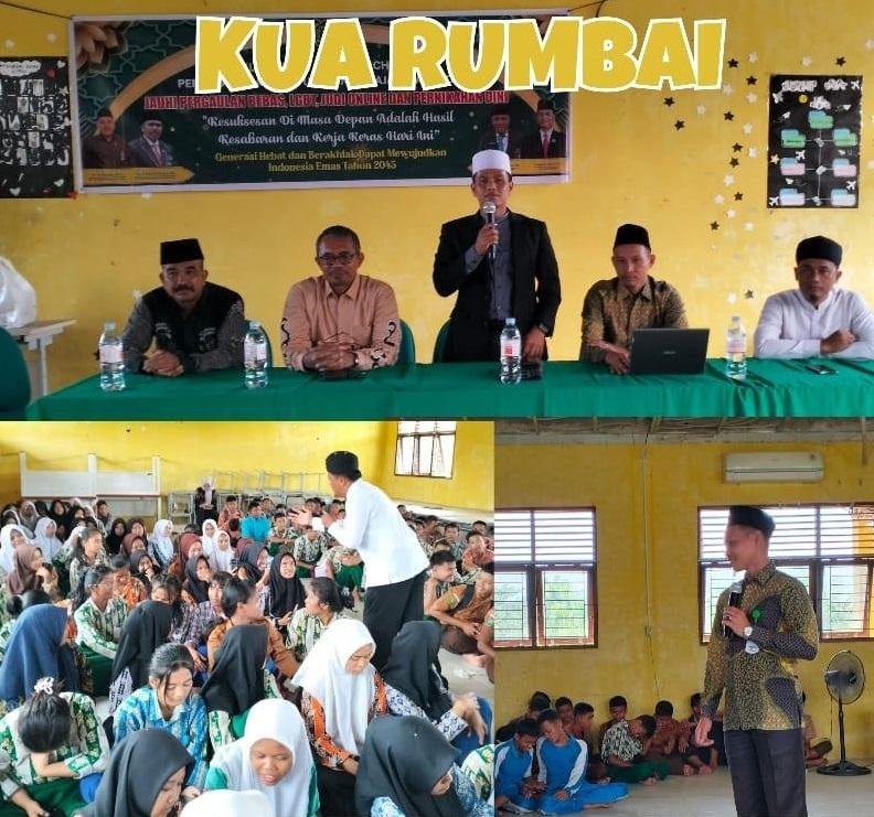 Kepala KUA Rumbai Kembali Laksanakan KUA Goes To School di SMKN 8 Pekanbaru