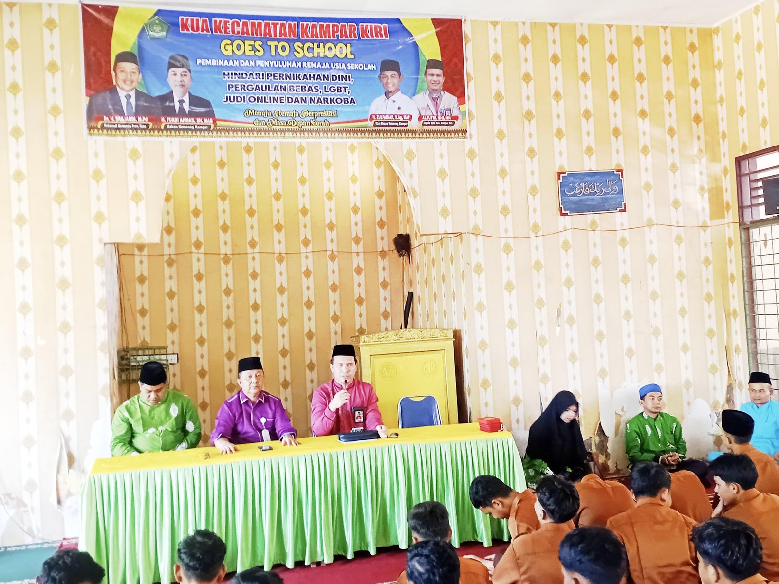KUA dan Penyuluh PAI Kecamatan Kampar Kiri Gelar BRUS di MAN 3 Kampar