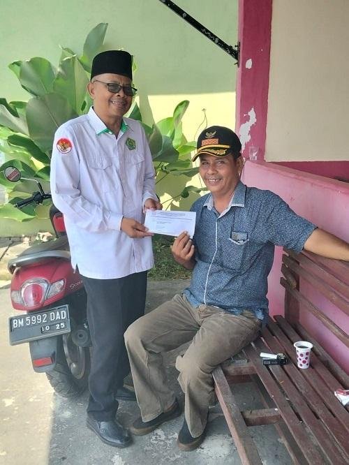 Tinjau Persiapan, Kepala KUA Kec. Bantan Kunjungi Kantor Desa Selatbaru