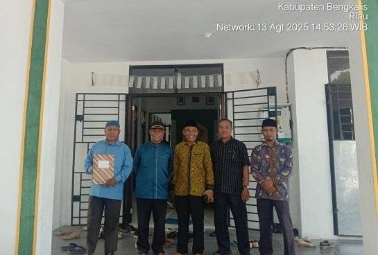 KUA Mandau dan Penyelenggara Zakat Wakaf Tertibkan Pengelolaan Tanah Wakaf