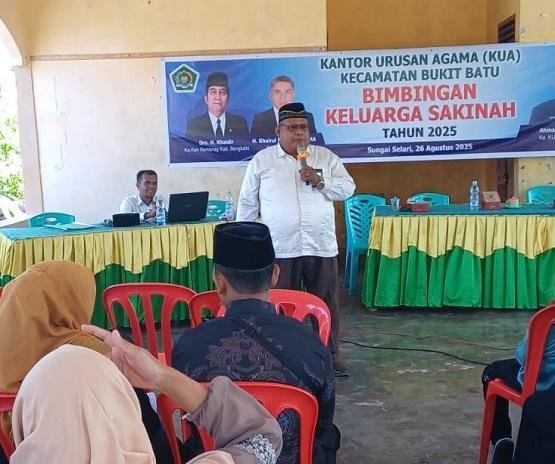 Penghulu KUA Bukit Batu Sampaikan Materi Kiat-Kiat Membangun Keluarga Sakinah
