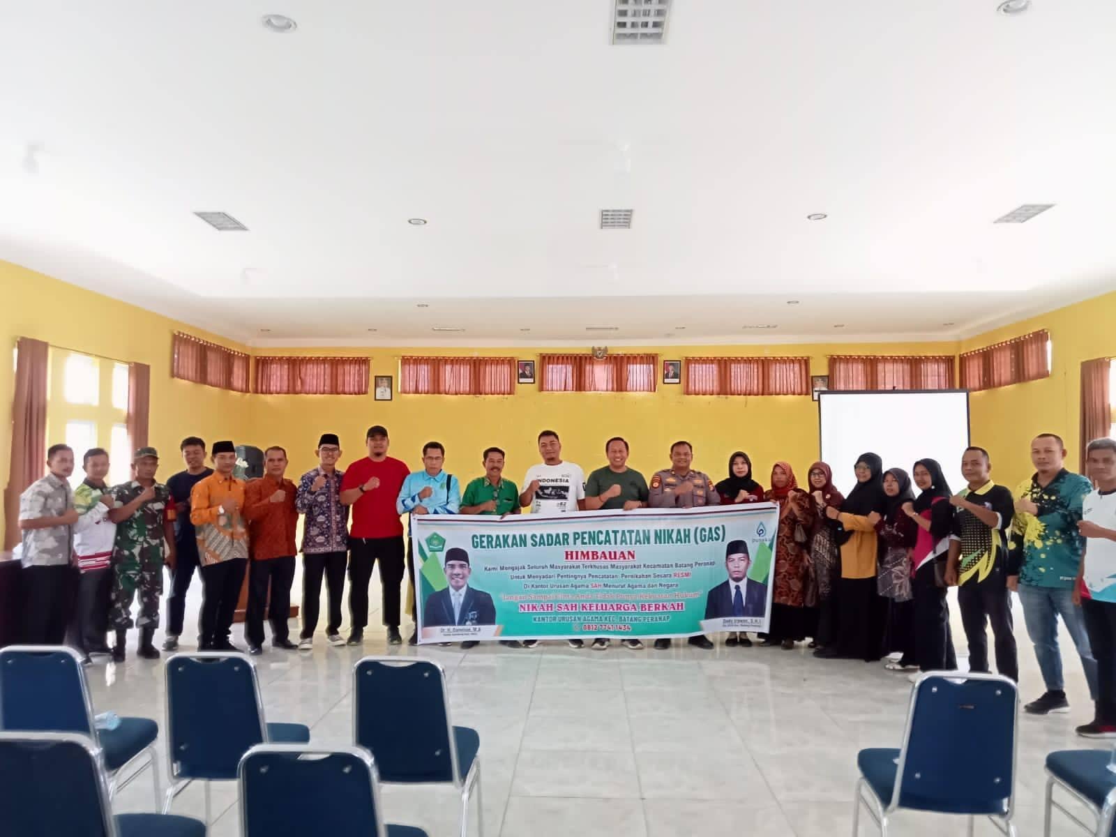 KUA Batang Peranap Sosialisasikan Program GAS di Aula Kantor Camat