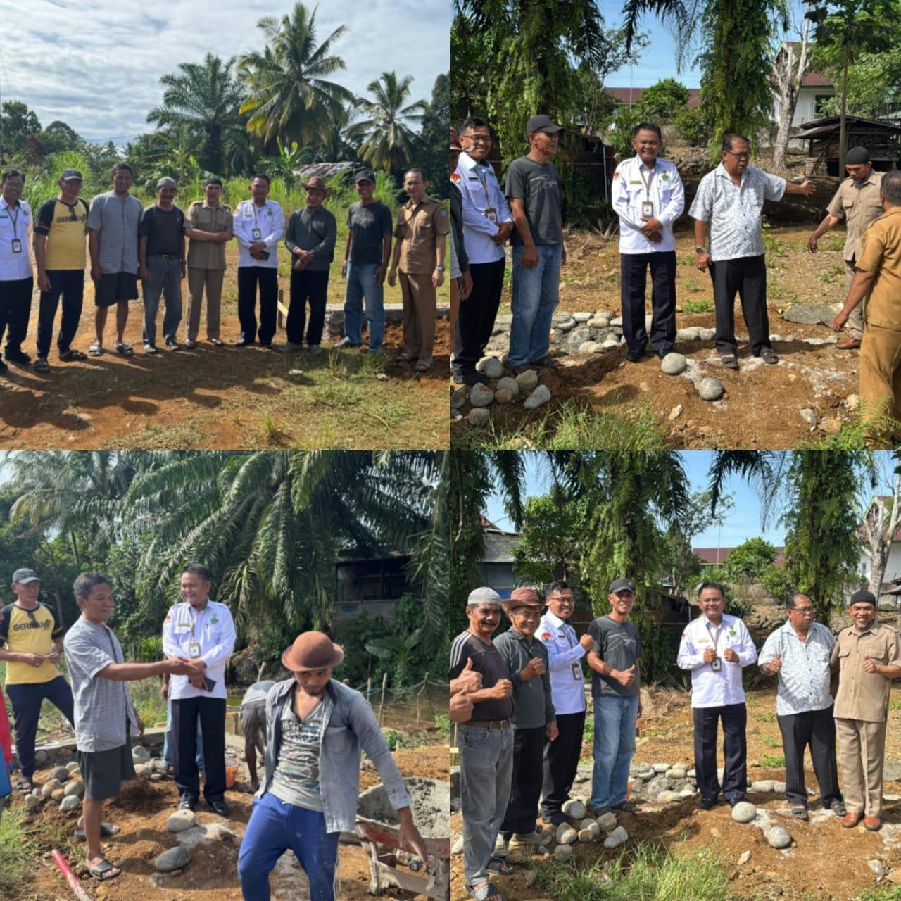 KUA Kecamatan Kota Arga Makmur Lakukan Pengecekan Tanah Wakaf Masjid