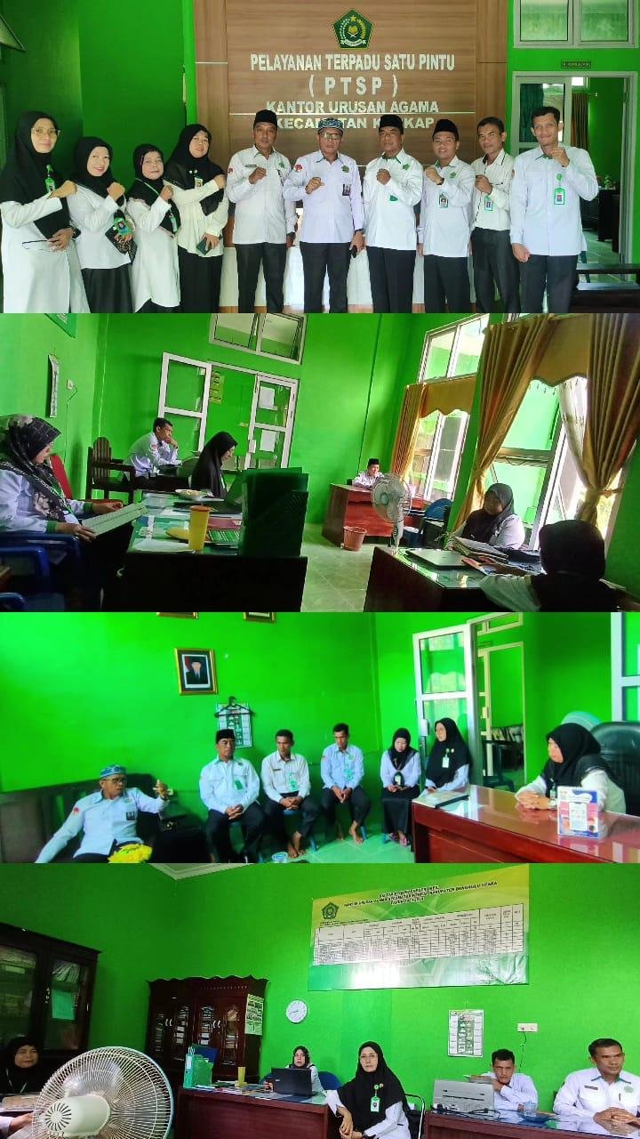 Tingkatkan Kedisiplinan KUA Kerkap Siap Laksanakan Sesuai Arahan Sidak Kakan Kemenag