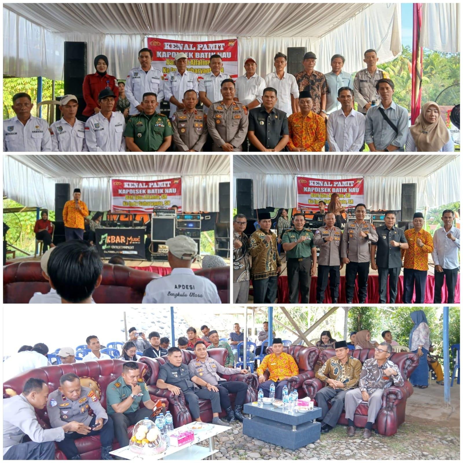 Plt. KUA Kec. Batik Nau, Hadiri Sertijab Kapolsek Batik Nau