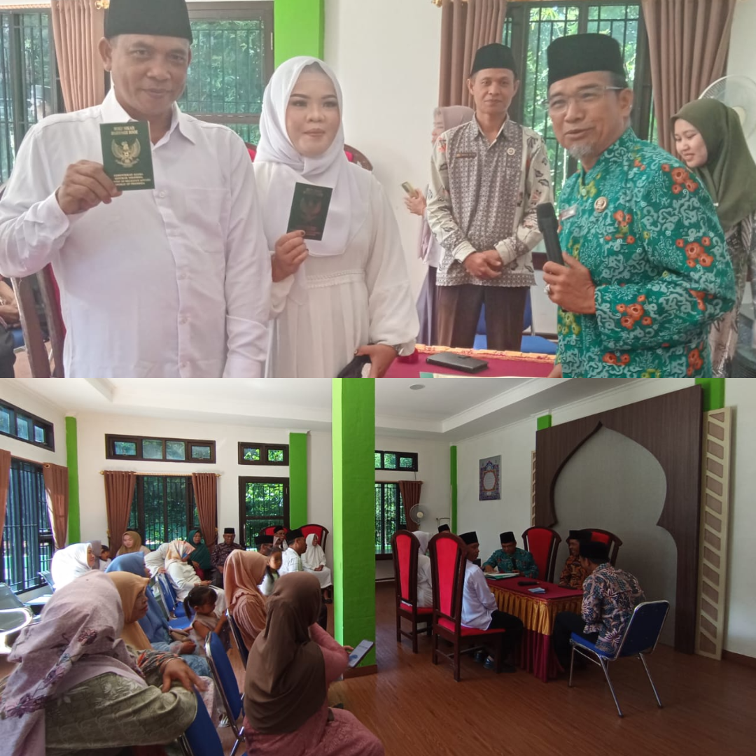 Kantor Urusan Agama (KUA) Kecamatan Hulu Palik Melaksanakan Peristiwa Nikah di Balai Nikah