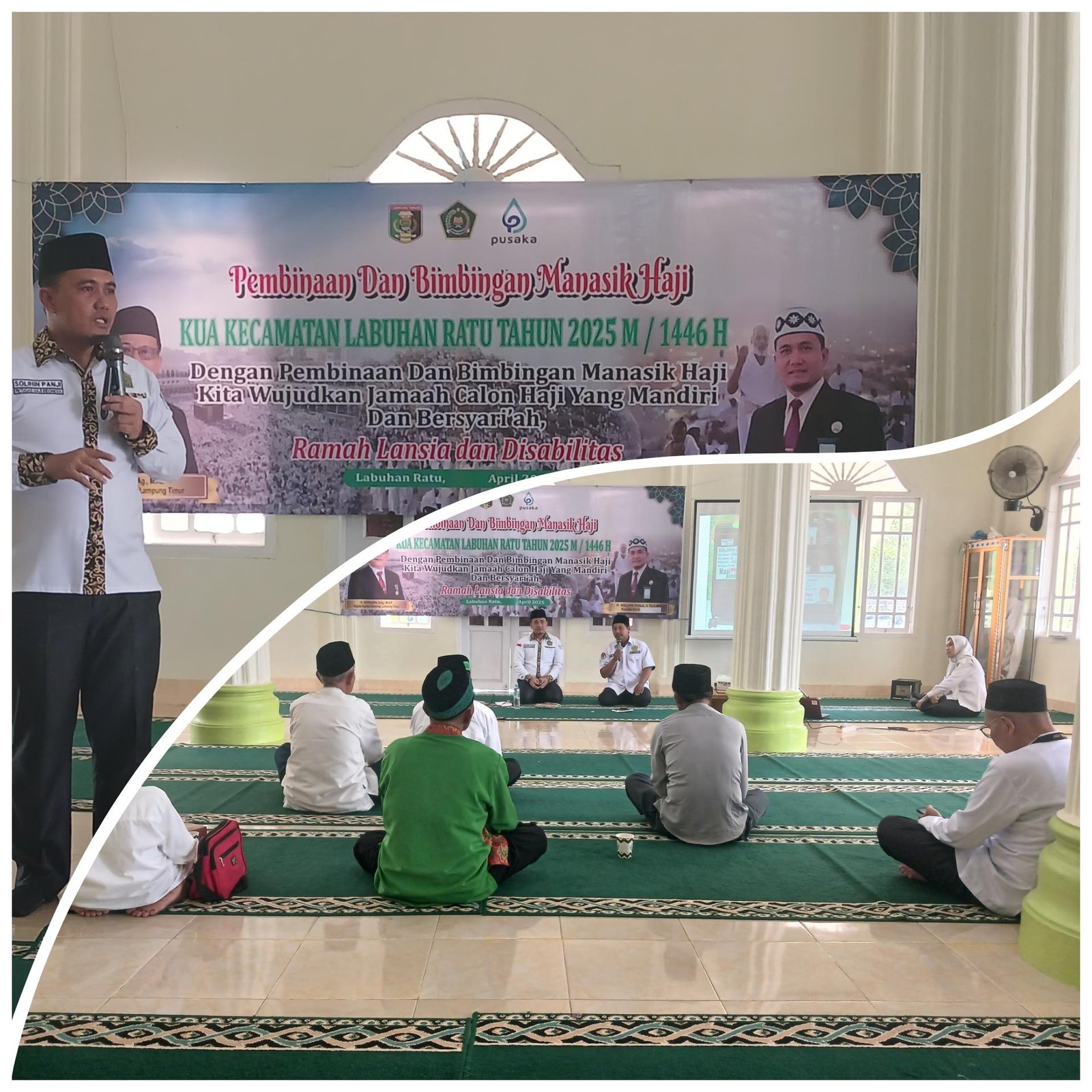 Bimbingan Manasik Haji 2025: Kepala KUA Labuhan Ratu Bekali Jamaah dengan Edukasi Keselamatan Penerbangan