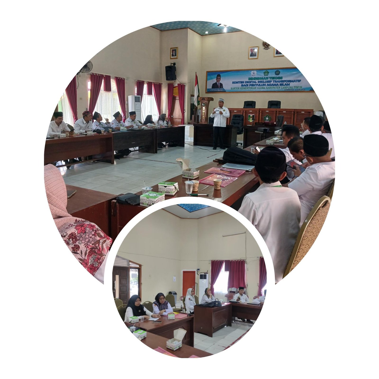 Kepala KUA Labuhan Ratu Sampaikan Materi Konten Dakwah Inklusif Transformatif pada Bimtek Penyuluh Agama Islam Lampung Timur
