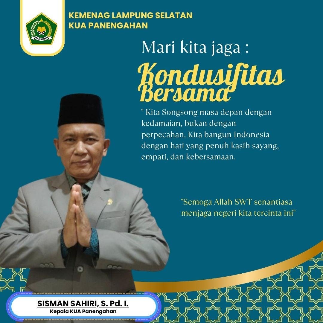 KUA Panengahan Ajak Masyarakat Bersama Jaga Kondusifitas