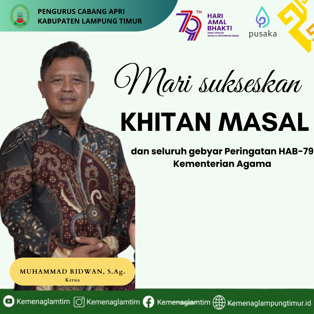 APRI Lampung Timur Ajak Sukseskan Khitanan Massal, Maksimalkan 50 Peserta Terkumpul!  