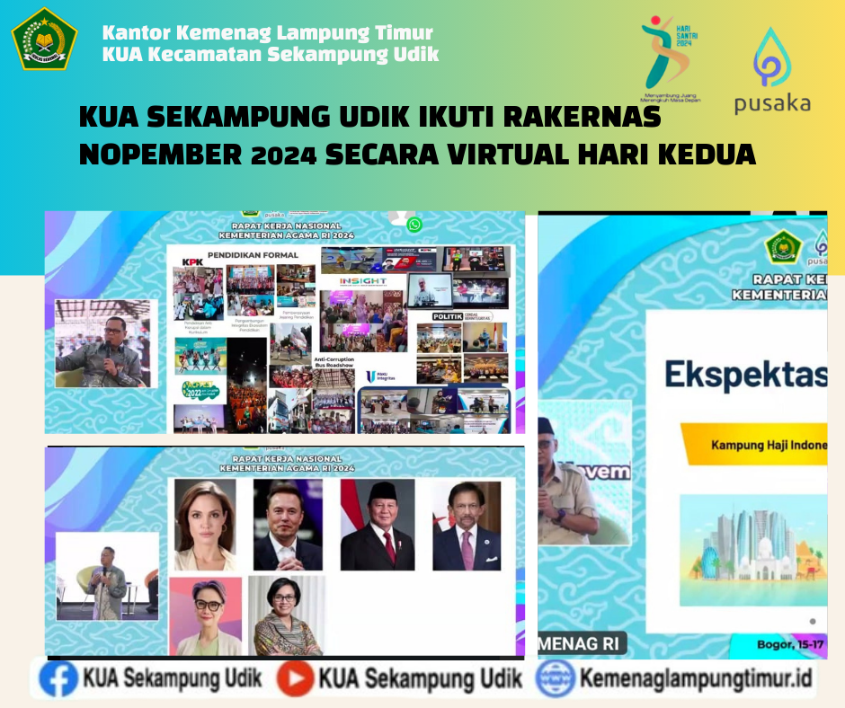 Kepala KUA dan Penghulu Sekampung Udik Ikuti Rakernas Kemenag 2024 dengan Semangat Tinggi