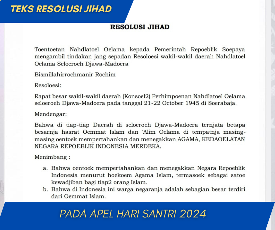 NASKAH RESOLUSI JIHAD 