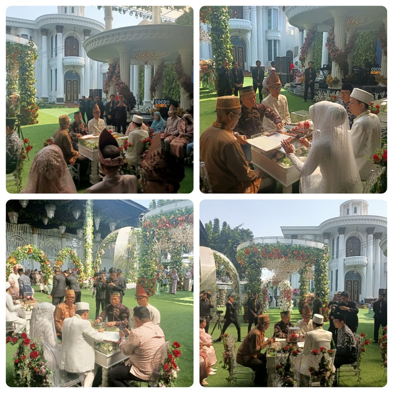 KUA Labuhan Ratu Bandar Lampung Melaksanakan Pencatatan Nikah Pasangan Kembar