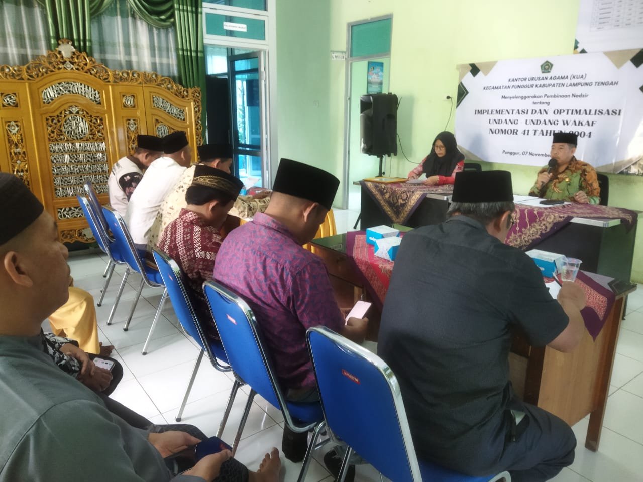 KUA Punggur Lakukan sosialisasi Implementasi Undang Undang Wakaf