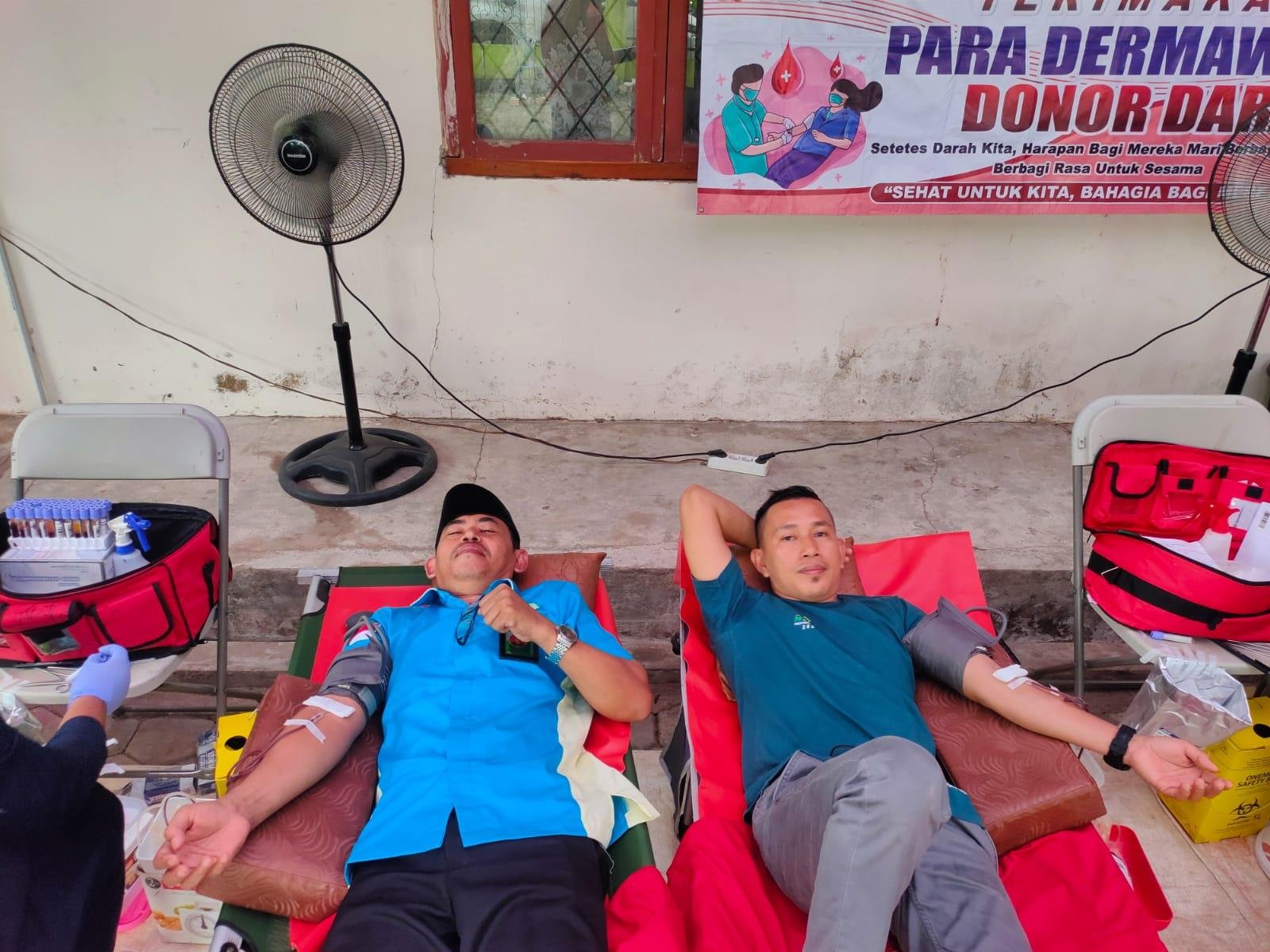 Penghulu KUA Sekampung Udik Kembali Donor Darah Setelah Dua Tahun Gagal