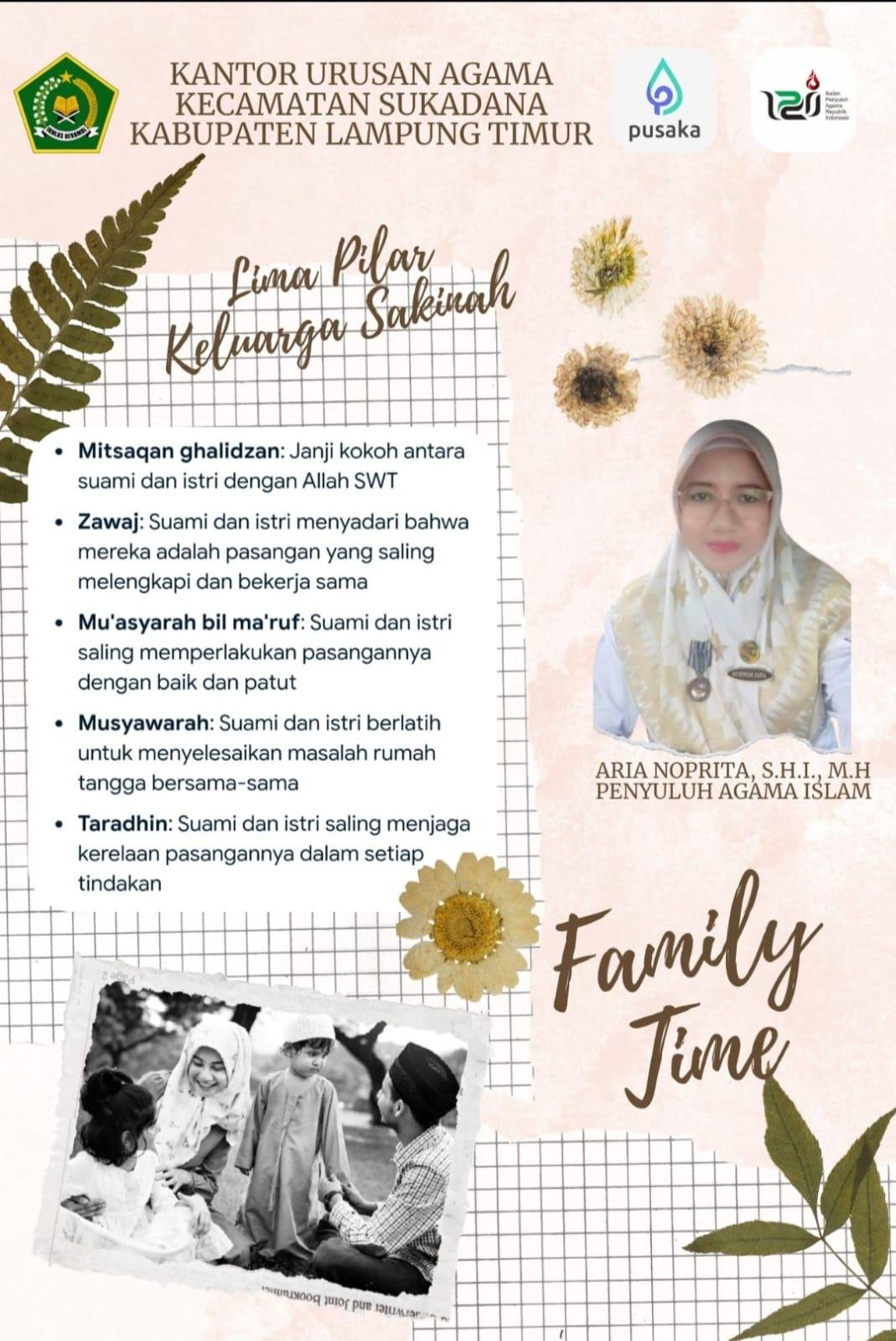 Dakwah Digital ala Aria Nopita: Lima Pilar Keluarga Sakinah untuk Era Modern