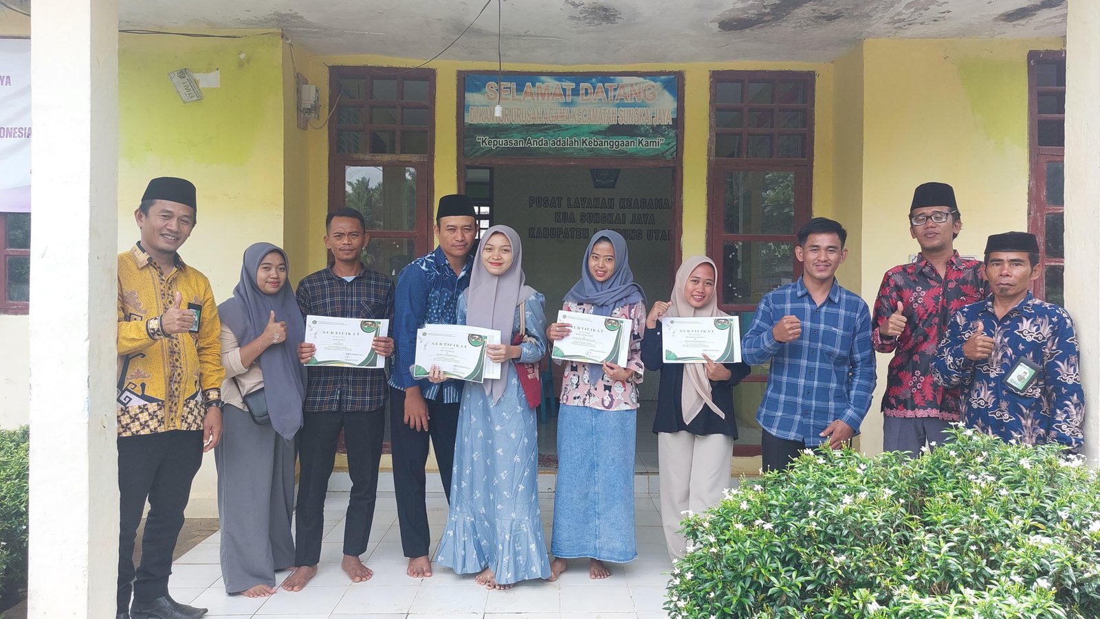 KUA Sungkai Jaya Gelar Bimwin bagi Calon Pengantin, Libatkan Puskesmas Cempaka dan BKKBN 