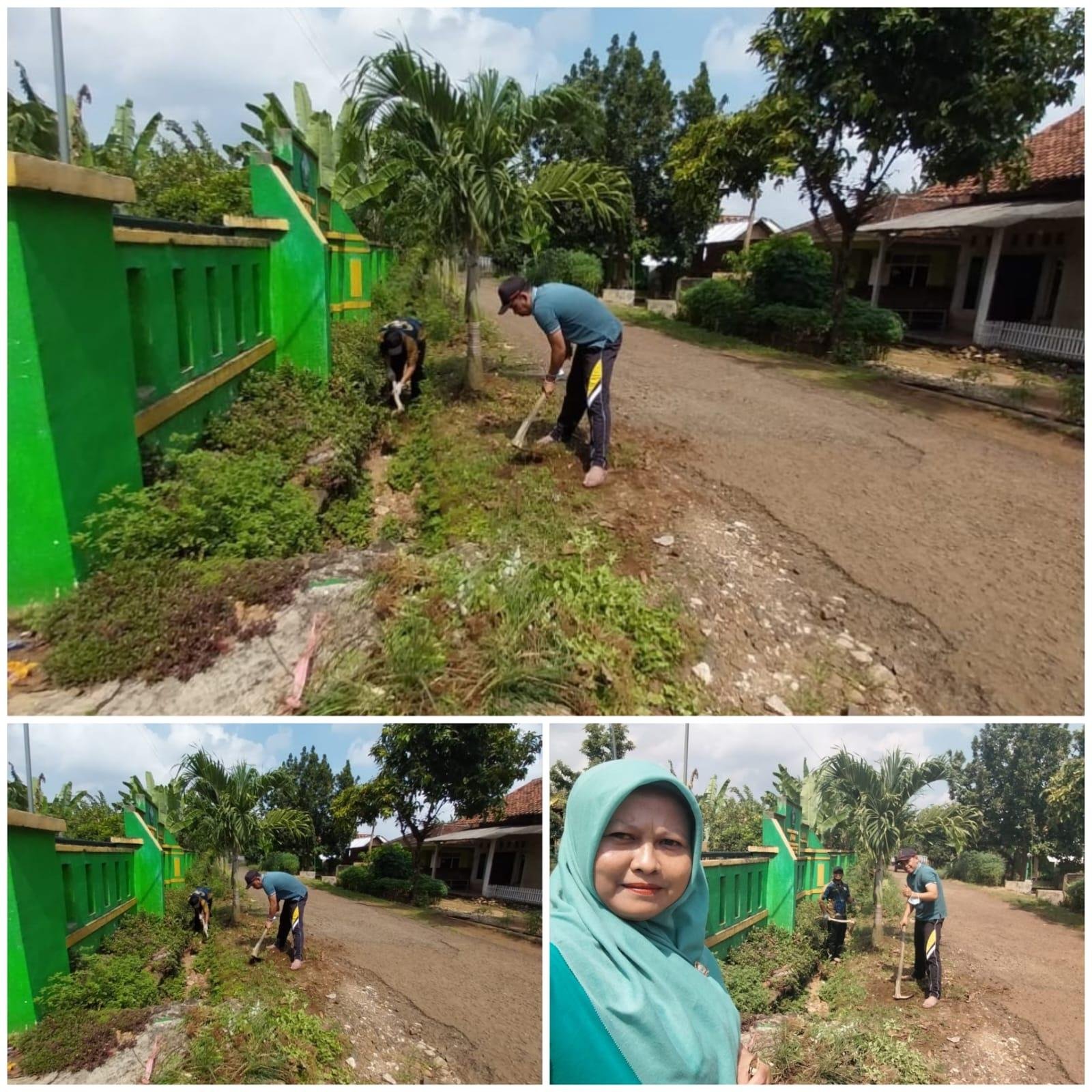 Hari Kedua Pascaleberan, KUA Sekampung Udik Gelar Gotong Royong Penuh Semangat