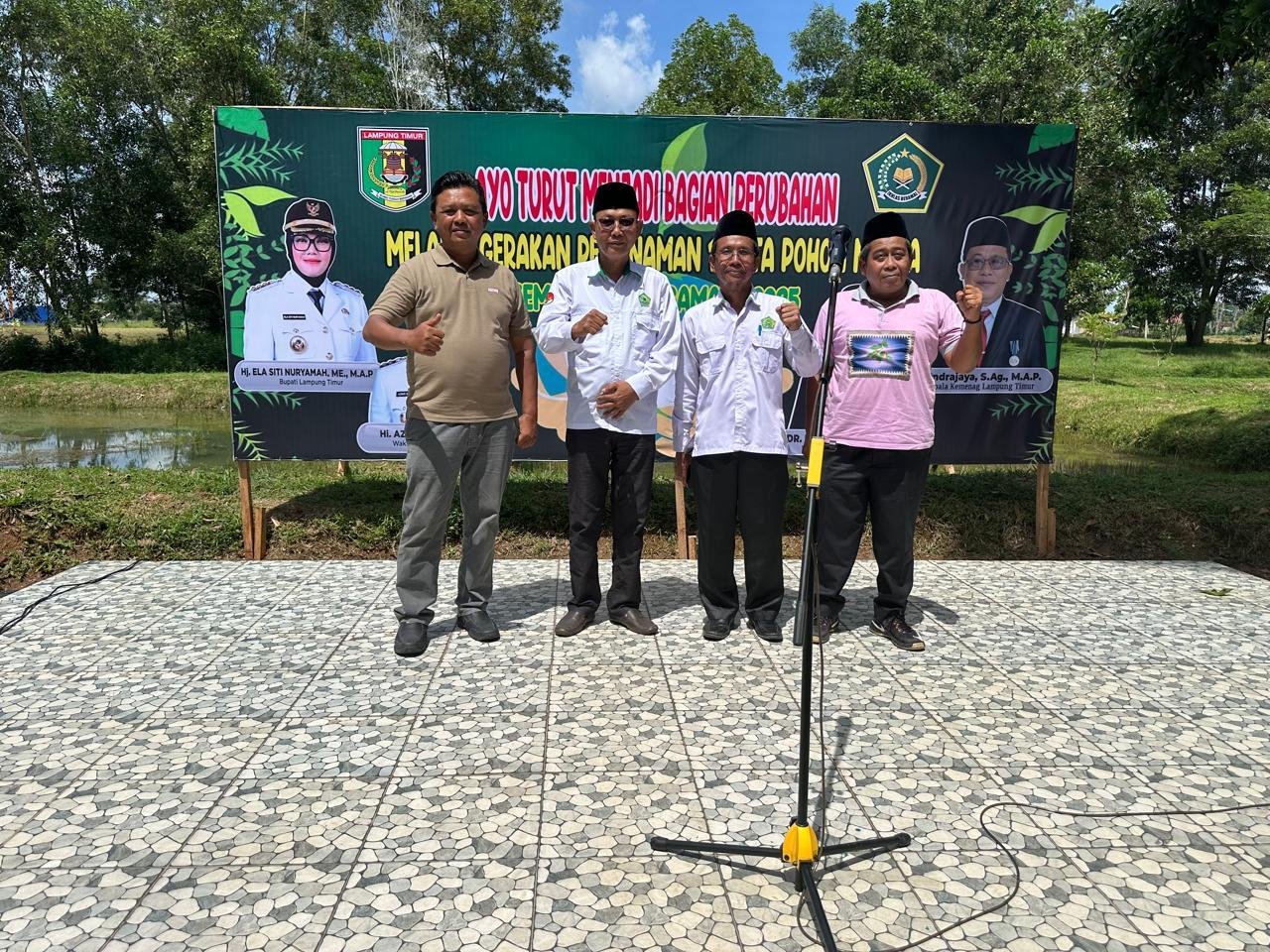 PC APRI Lampung Timur Hadiri Launching Penanaman Sejuta Pohon Matoa, Siap Sumbang 240 Batang