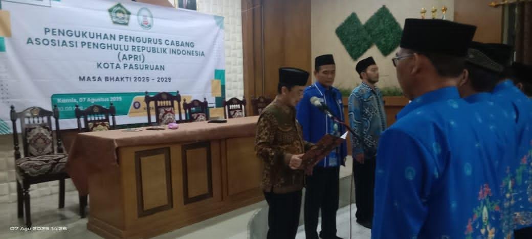 Sah, M. Kholil dikukuhkan sebagai Ketua APRI Kota Pasuruan masa bakti 2025-2029