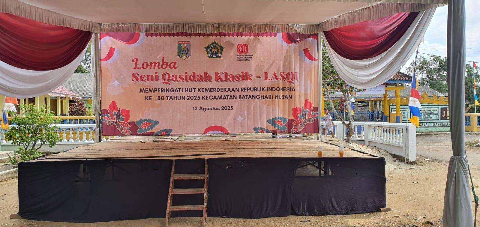 KUA Batanghari Nuban Rampungkan Persiapan Lomba Meriahkan HUT RI ke-80