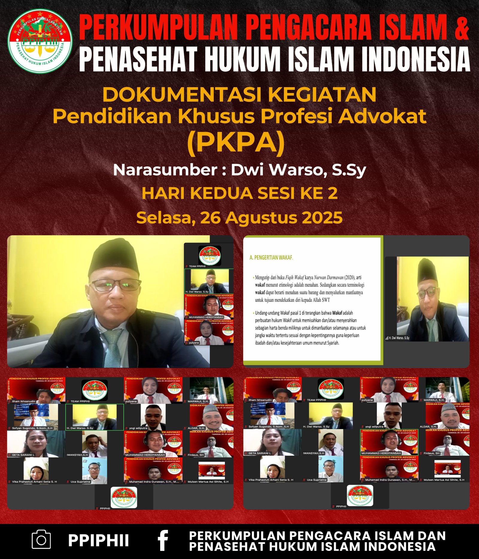 Penghulu KUA Sekampung Udik Jadi Narasumber Bahas Wakaf