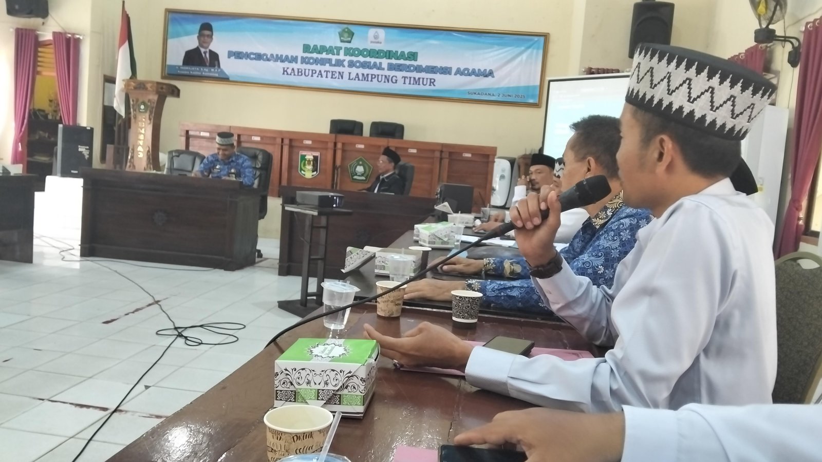 Tim Kecamatan Sukadana Hadiri Rakor Pencegahan Konflik Sosial Berdimensi Agama