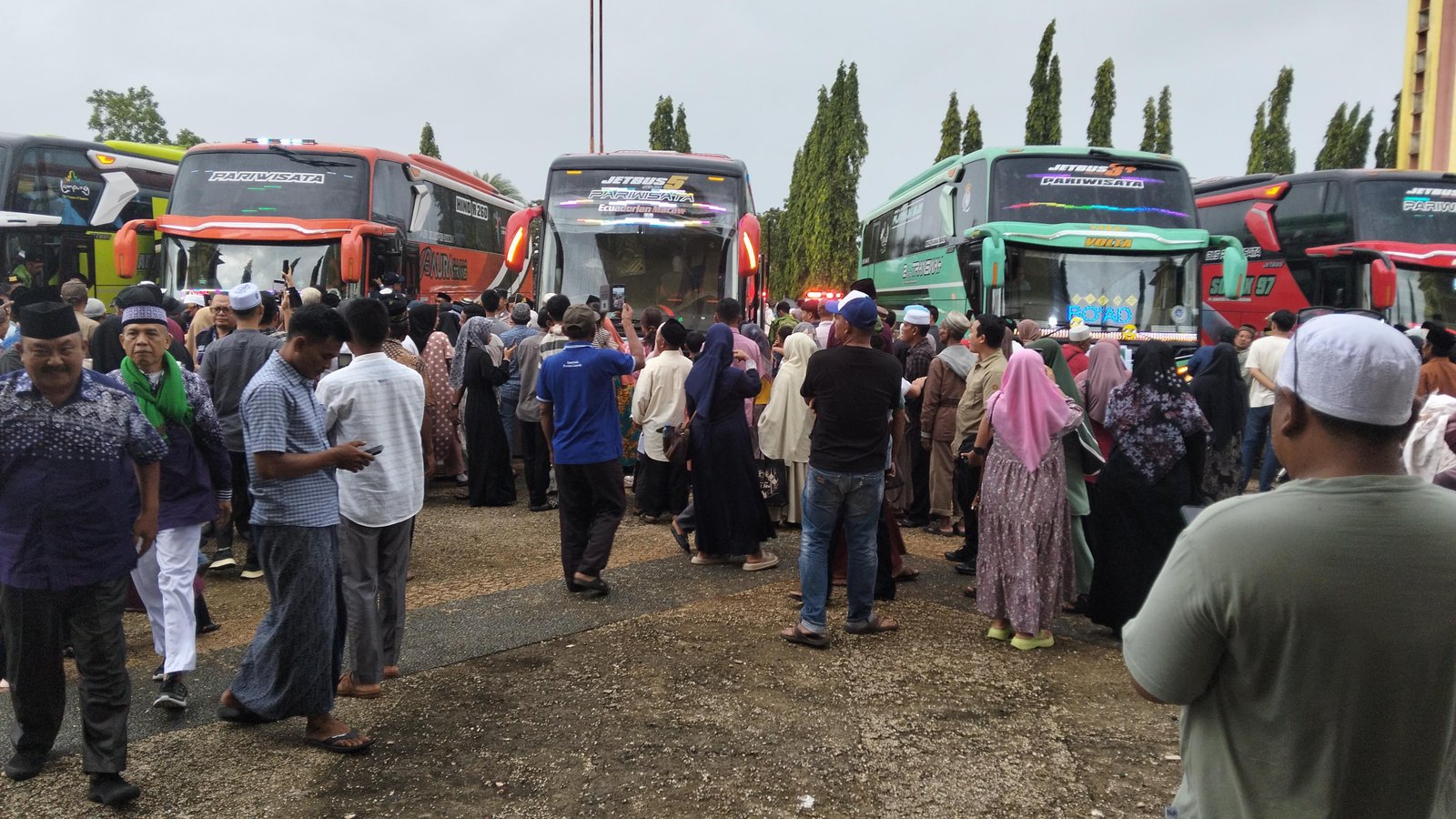 392 Jamaah Haji Kloter 7 Asal Lampung Timur Tiba di Sukadana, Dua Jamaah Wafat di Tanah Suci